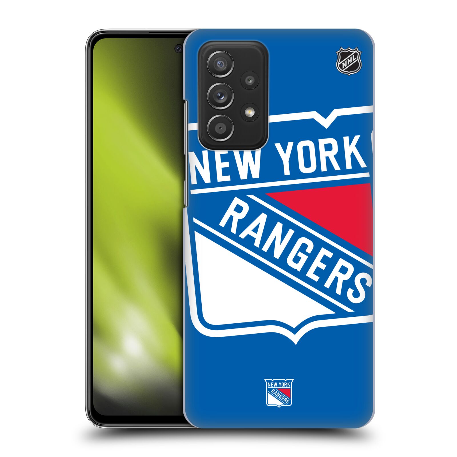 Pouzdro na mobil Samsung Galaxy A52 / A52 5G / A52s 5G - HEAD CASE - Hokej NHL - New York Rangers - Velký znak