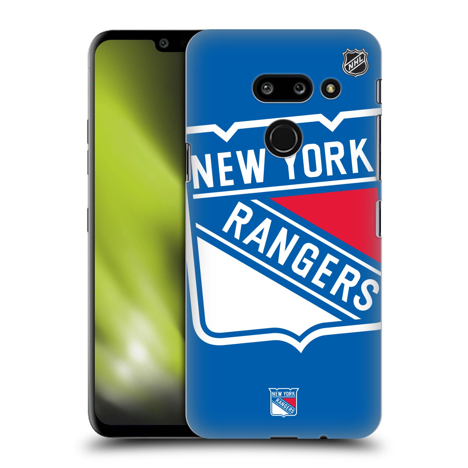 Pouzdro na mobil LG G8 ThinQ - HEAD CASE - Hokej NHL - New York Rangers - Velký znak