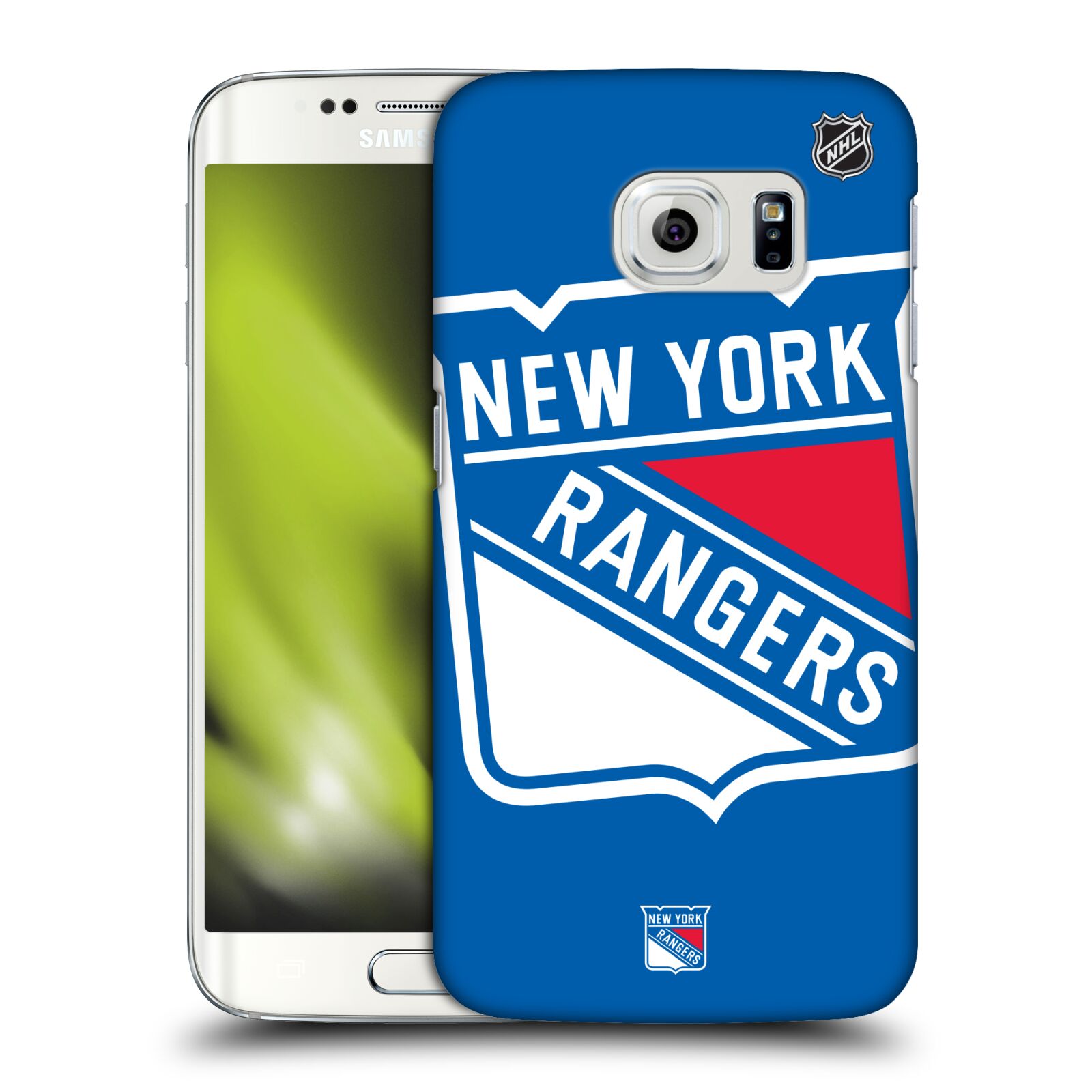Pouzdro na mobil Samsung Galaxy S6 EDGE - HEAD CASE - Hokej NHL - New York Rangers - Velký znak