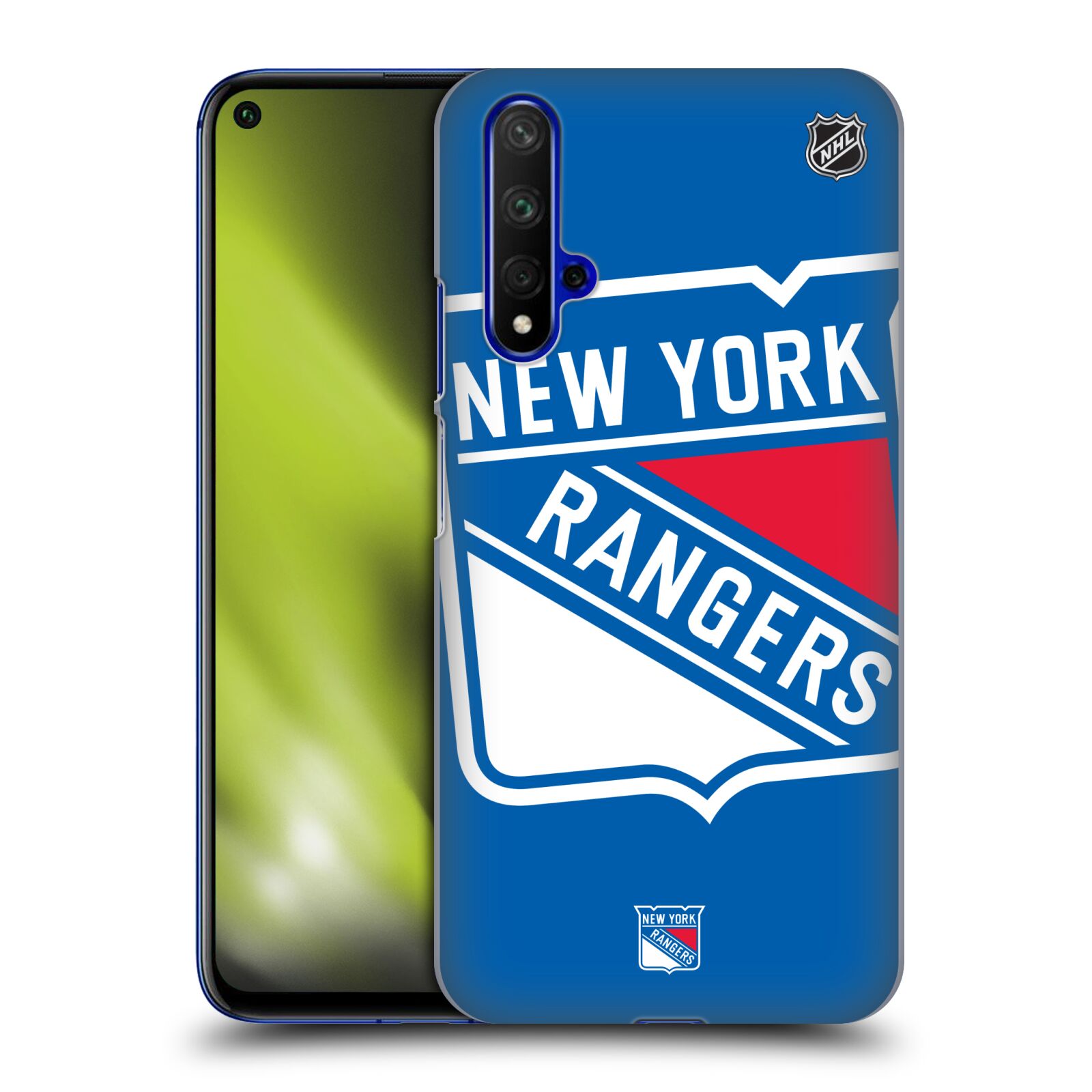 Pouzdro na mobil HONOR 20 - HEAD CASE - Hokej NHL - New York Rangers - Velký znak