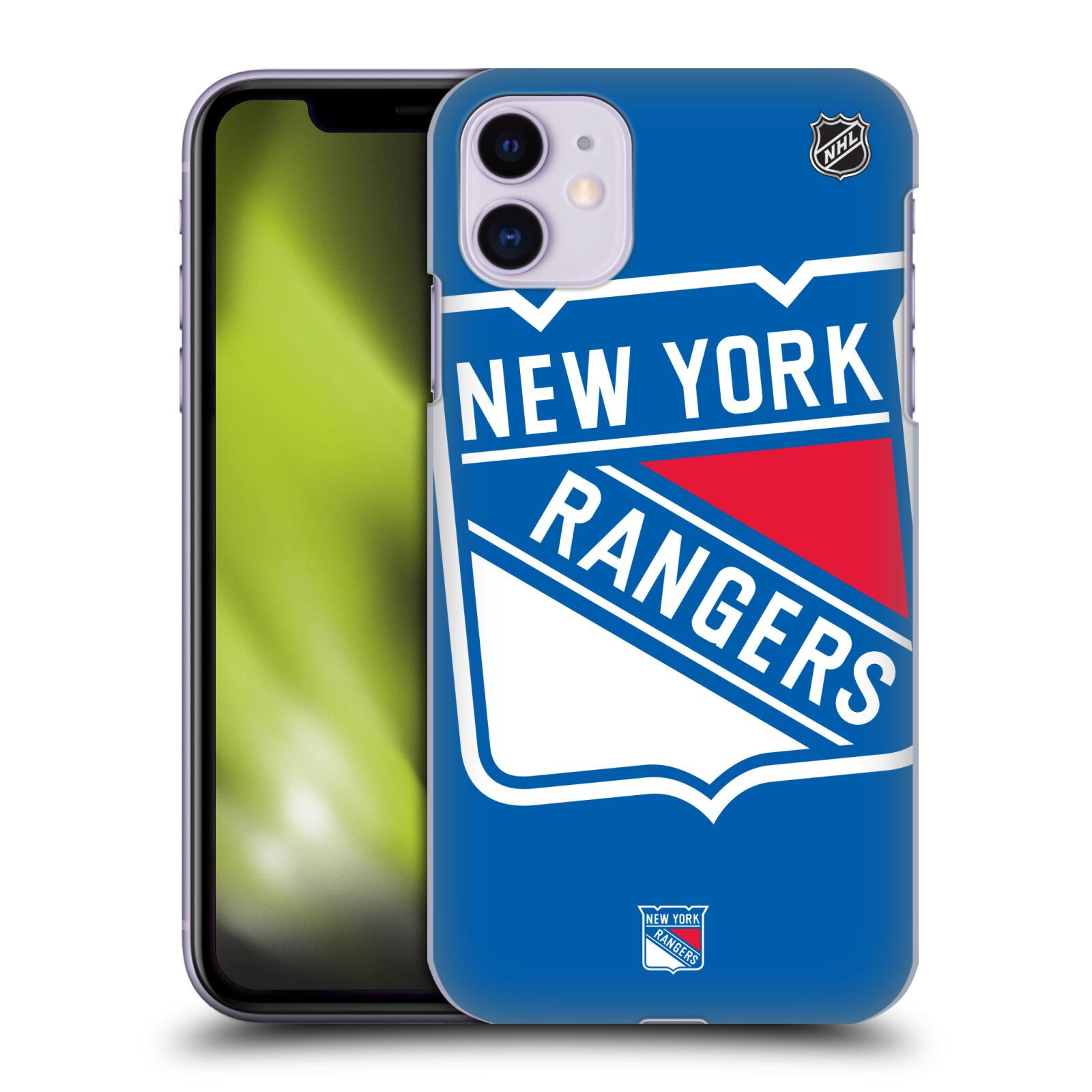 Pouzdro na mobil Apple Iphone 11 - HEAD CASE - Hokej NHL - New York Rangers - Velký znak