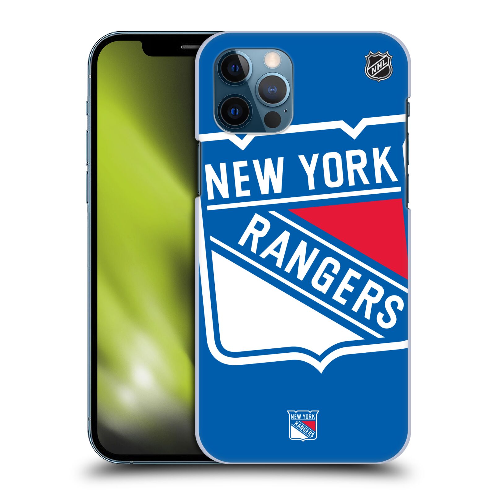 Pouzdro na mobil Apple Iphone 12 / 12 PRO - HEAD CASE - Hokej NHL - New York Rangers - Velký znak