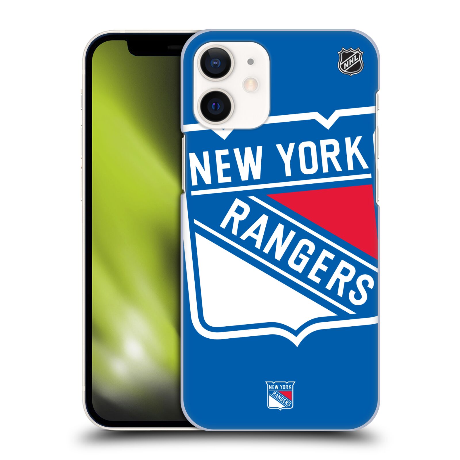 Pouzdro na mobil Apple Iphone 12 MINI - HEAD CASE - Hokej NHL - New York Rangers - Velký znak