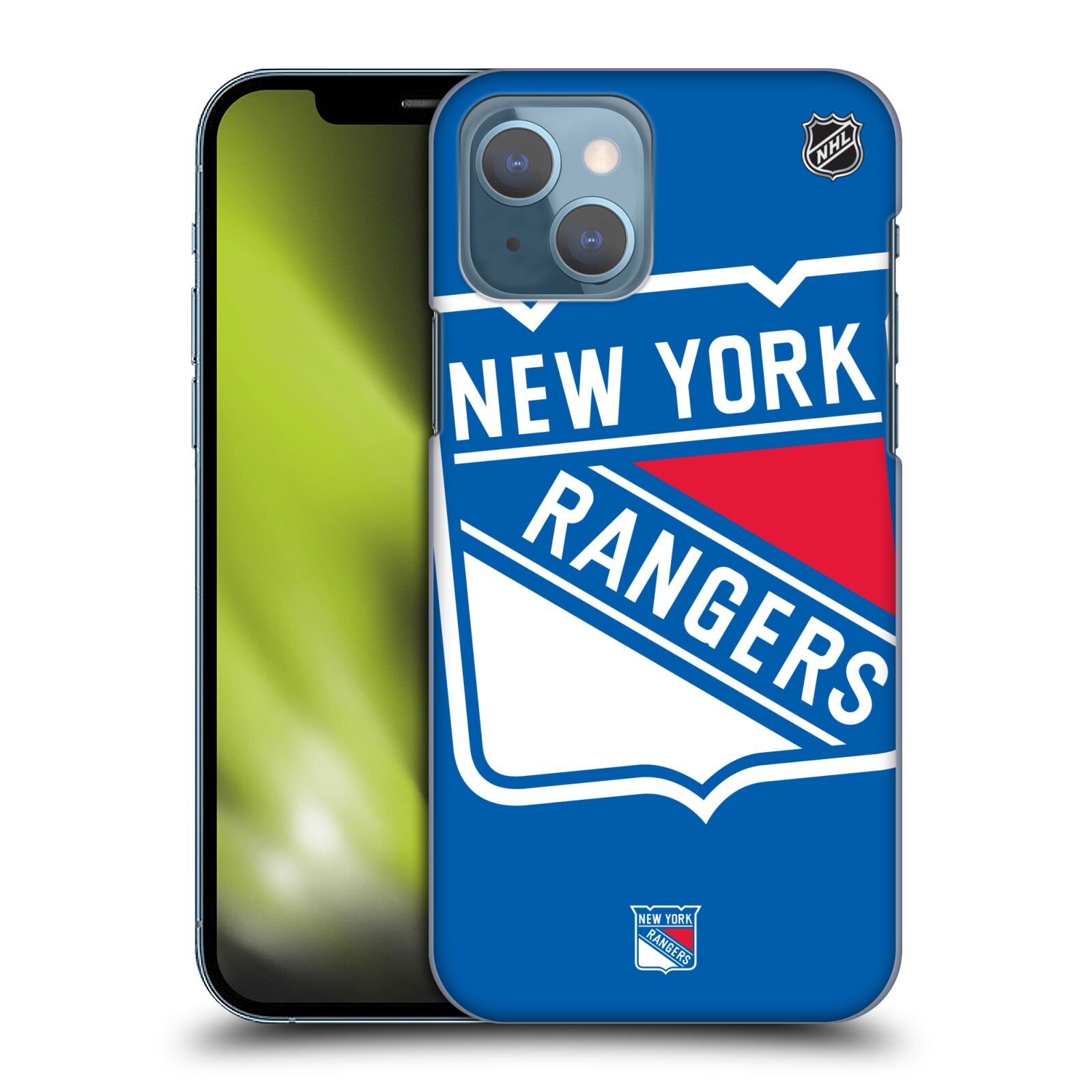 Pouzdro na mobil Apple Iphone 13 - HEAD CASE - Hokej NHL - New York Rangers - Velký znak