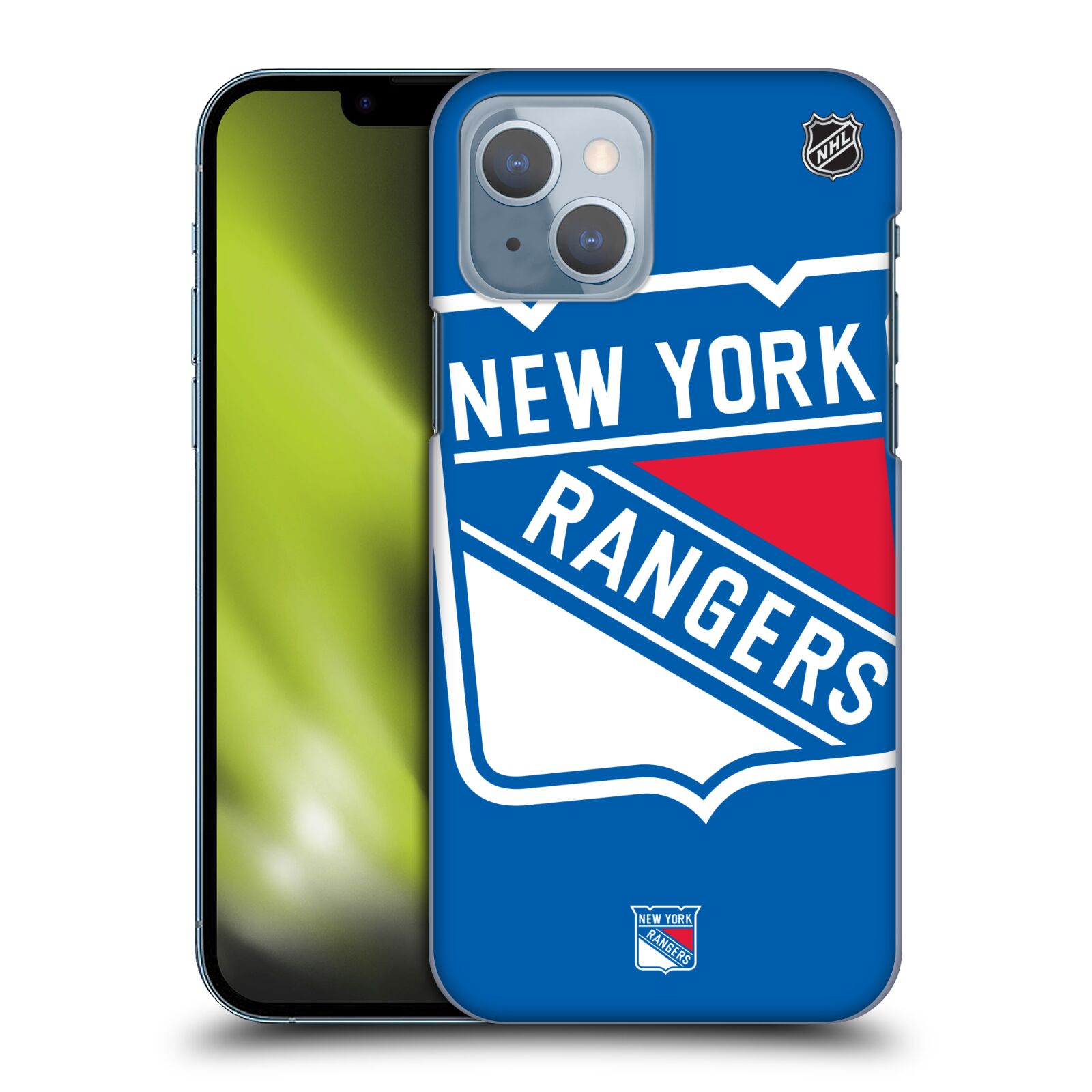 Pouzdro na mobil Apple Iphone 14 - HEAD CASE - Hokej NHL - New York Rangers - Velký znak