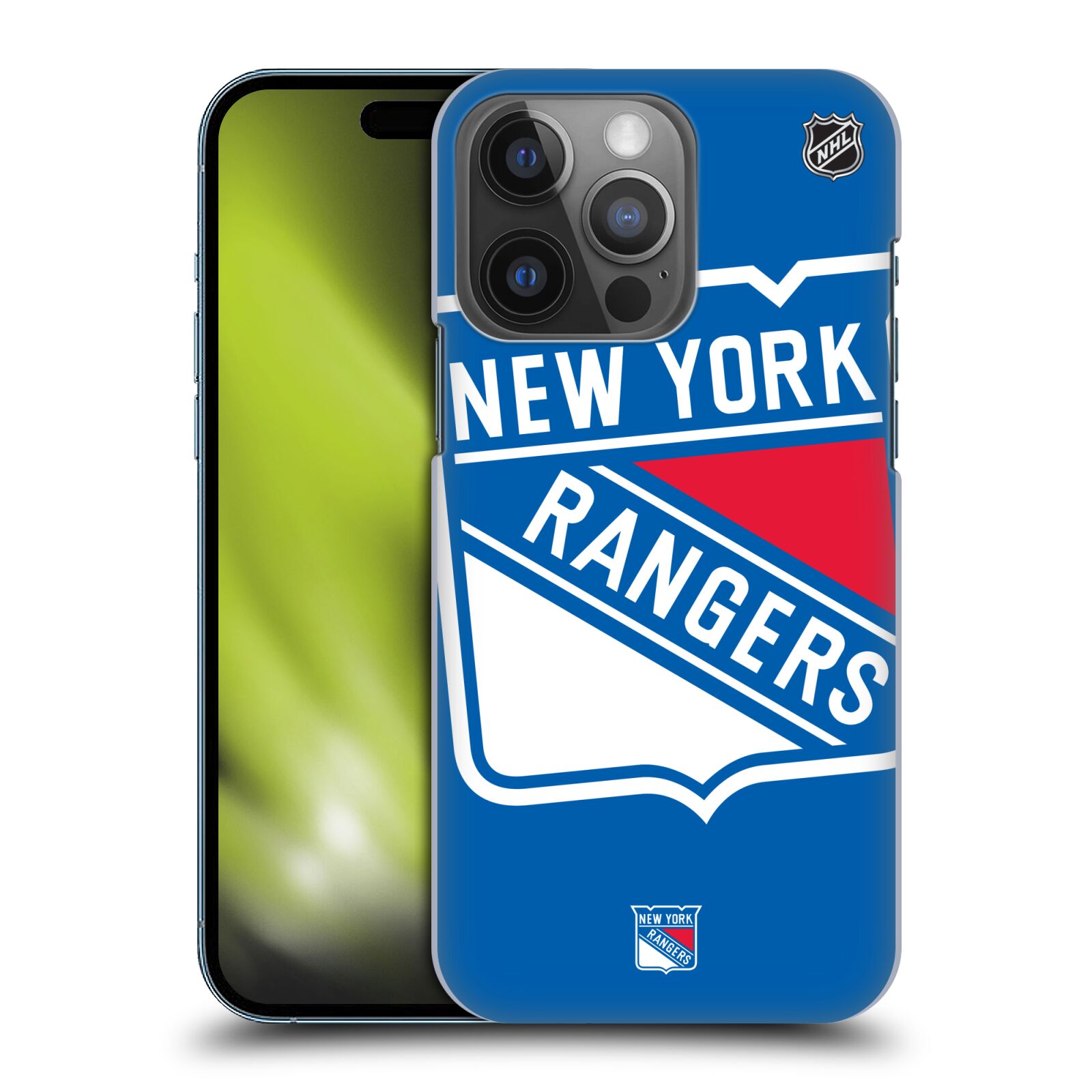 Pouzdro na mobil Apple Iphone 14 PRO - HEAD CASE - Hokej NHL - New York Rangers - Velký znak