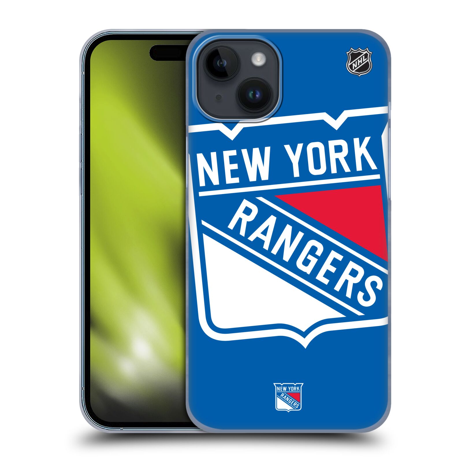 Plastový obal HEAD CASE na mobil Apple Iphone 15 PLUS  Hokej NHL - New York Rangers - Velký znak