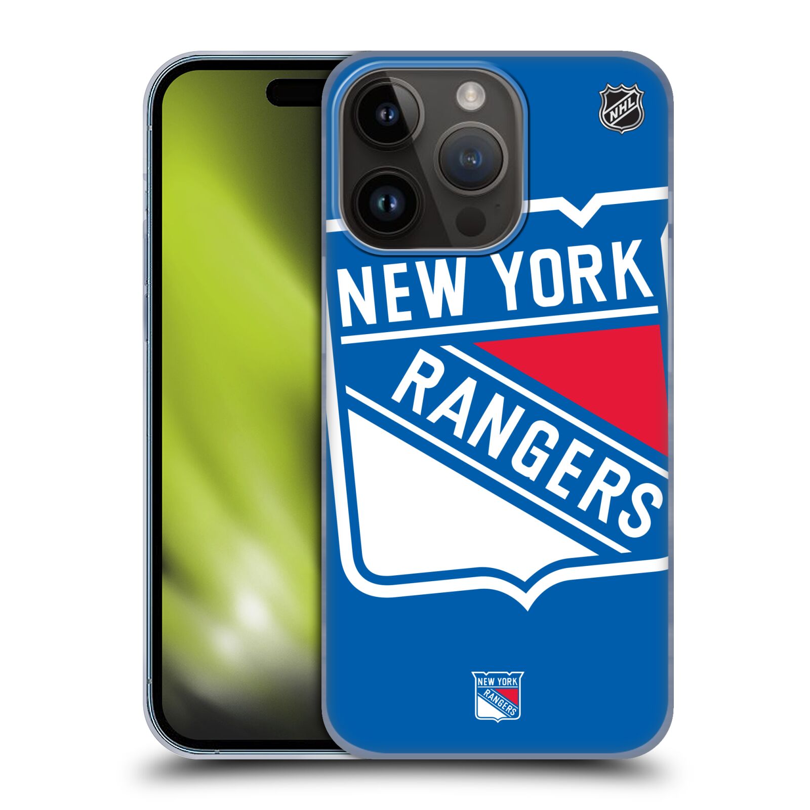 Plastový obal HEAD CASE na mobil Apple Iphone 15 Pro  Hokej NHL - New York Rangers - Velký znak