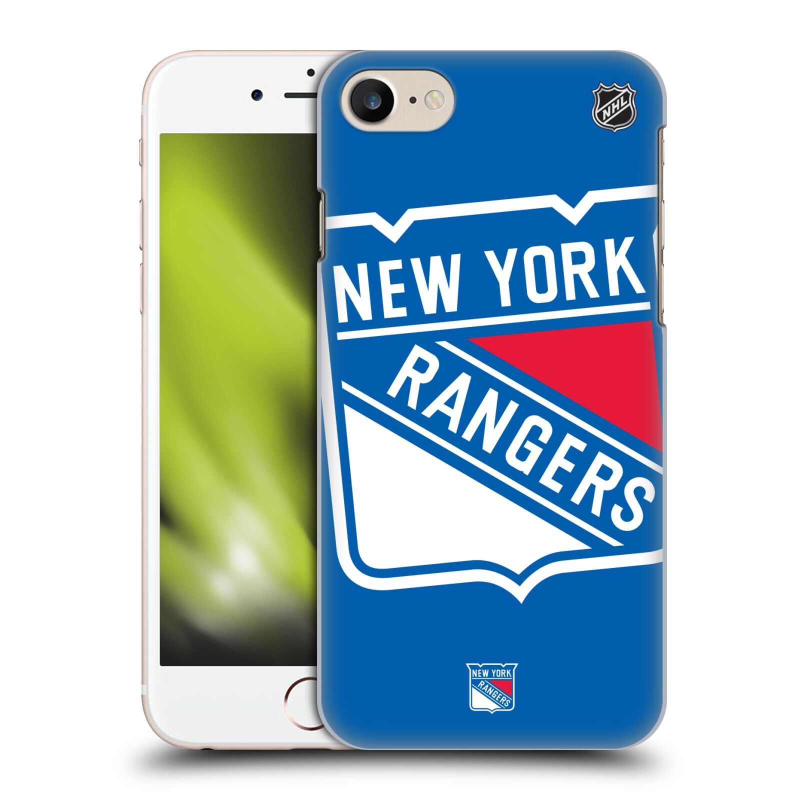 Pouzdro na mobil Apple Iphone 7/8 - HEAD CASE - Hokej NHL - New York Rangers - Velký znak