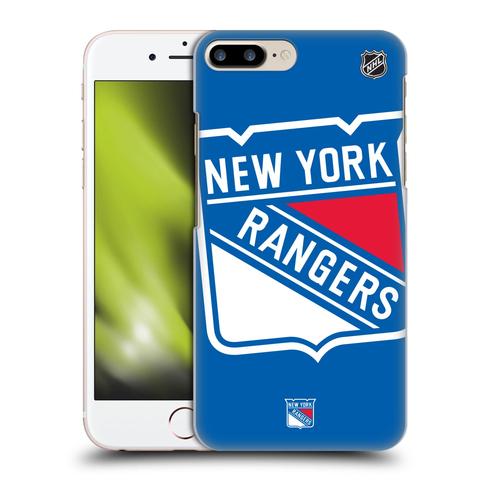Pouzdro na mobil Apple Iphone 7/8 PLUS - HEAD CASE - Hokej NHL - New York Rangers - Velký znak