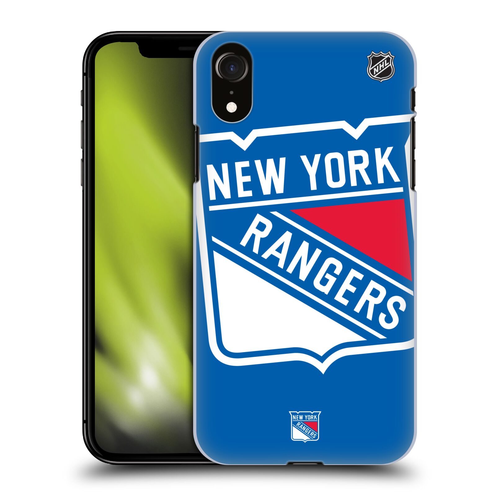 Pouzdro na mobil Apple Iphone XR - HEAD CASE - Hokej NHL - New York Rangers - Velký znak