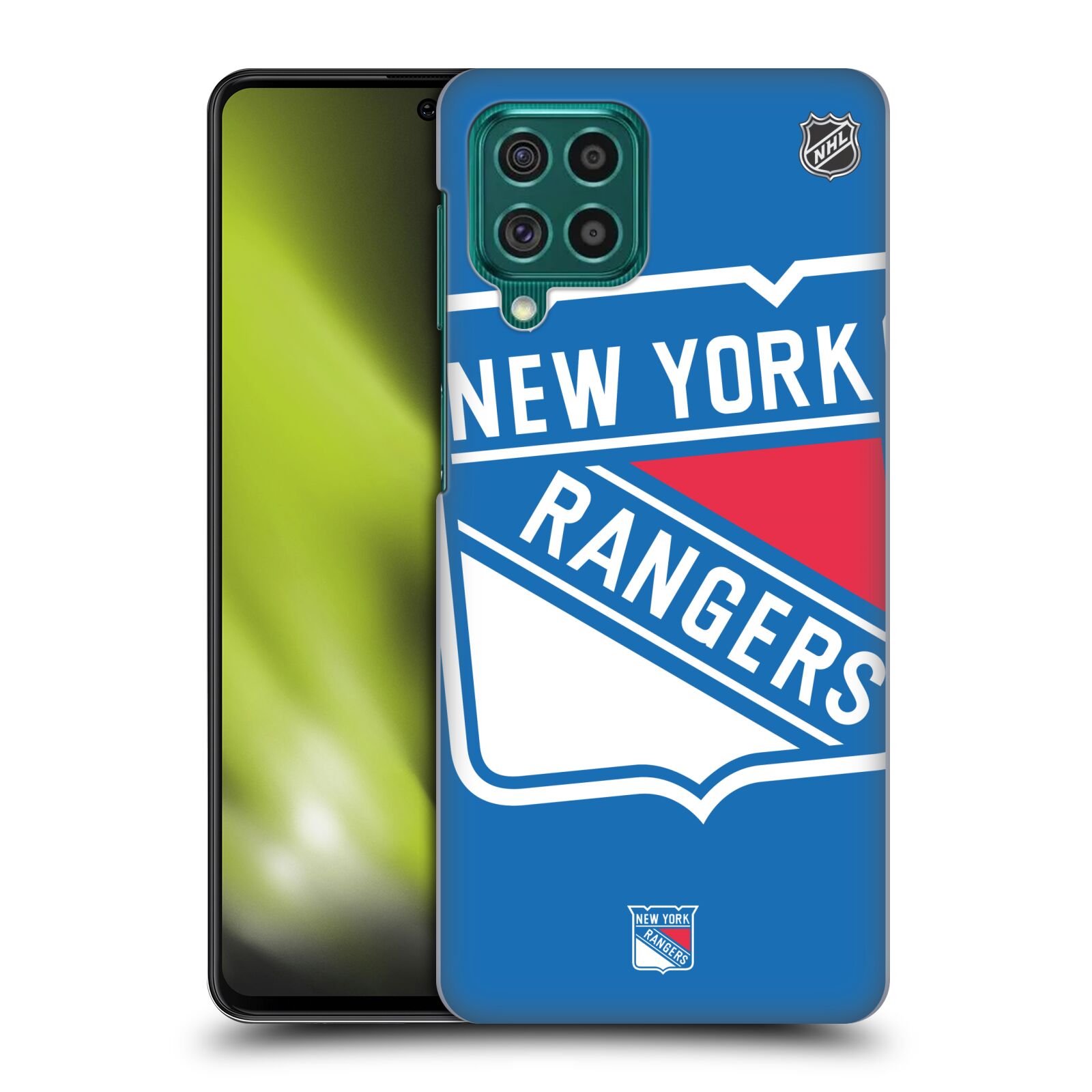 Pouzdro na mobil Samsung Galaxy M62 - HEAD CASE - Hokej NHL - New York Rangers - Velký znak
