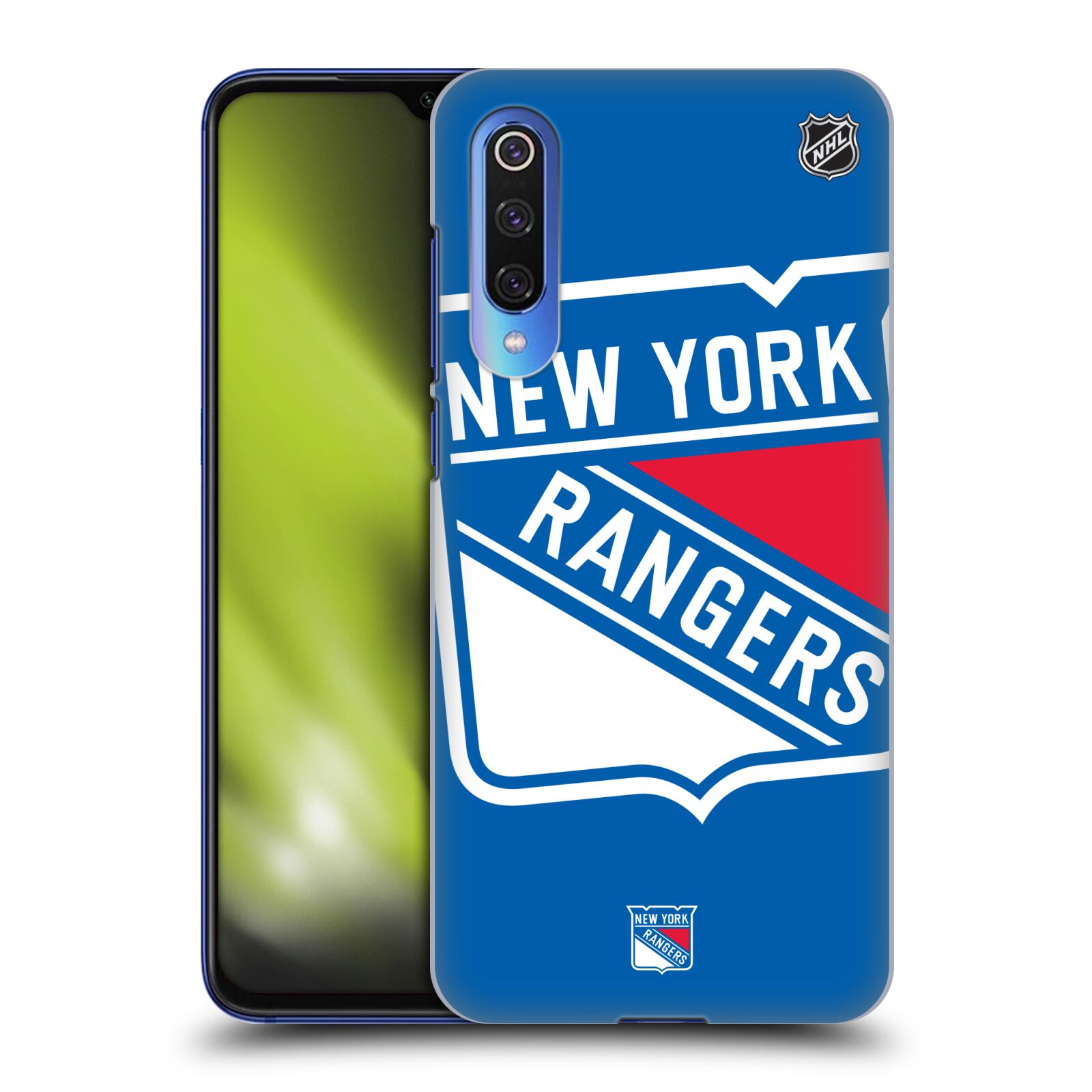 Pouzdro na mobil Xiaomi  Mi 9 SE - HEAD CASE - Hokej NHL - New York Rangers - Velký znak