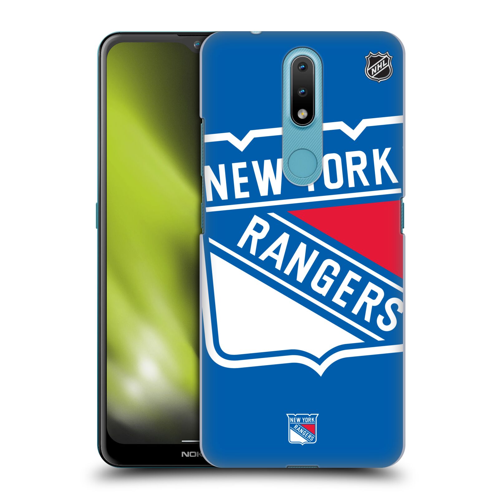 Pouzdro na mobil Nokia 2.4 - HEAD CASE - Hokej NHL - New York Rangers - Velký znak