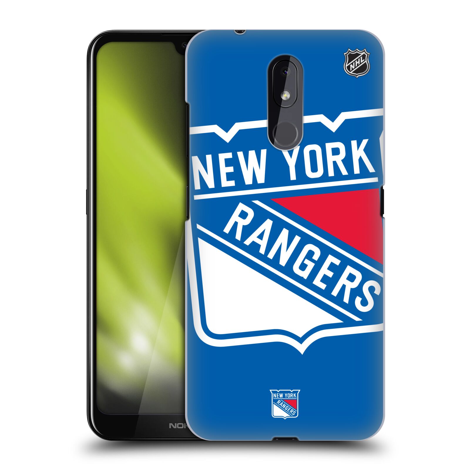 Pouzdro na mobil Nokia 3.2 - HEAD CASE - Hokej NHL - New York Rangers - Velký znak