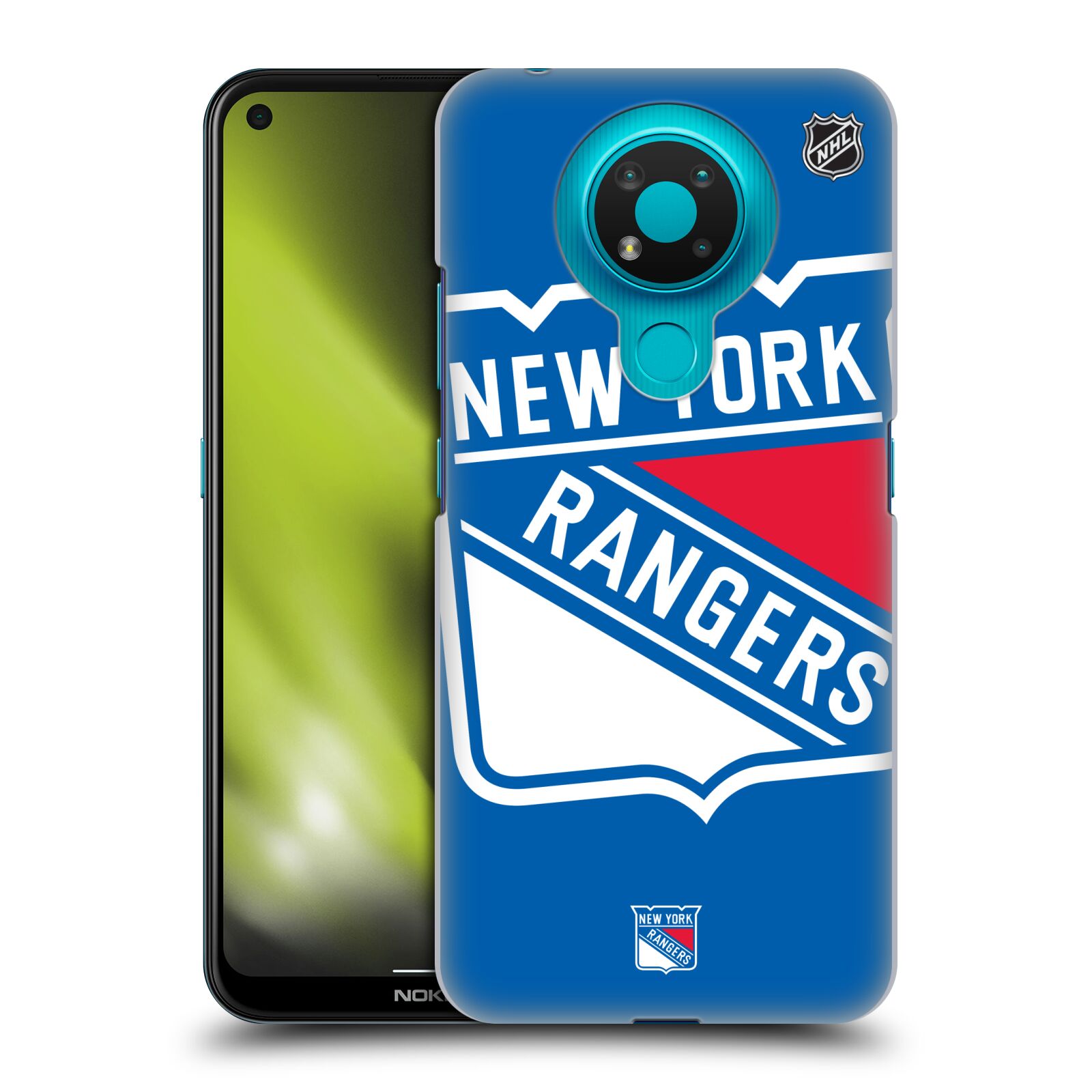 Pouzdro na mobil Nokia 3.4 - HEAD CASE - Hokej NHL - New York Rangers - Velký znak