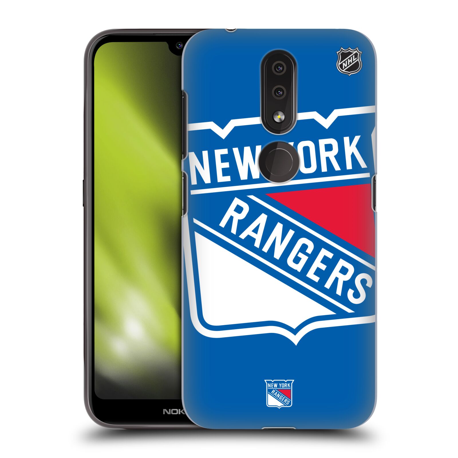 Pouzdro na mobil Nokia 4.2 - HEAD CASE - Hokej NHL - New York Rangers - Velký znak