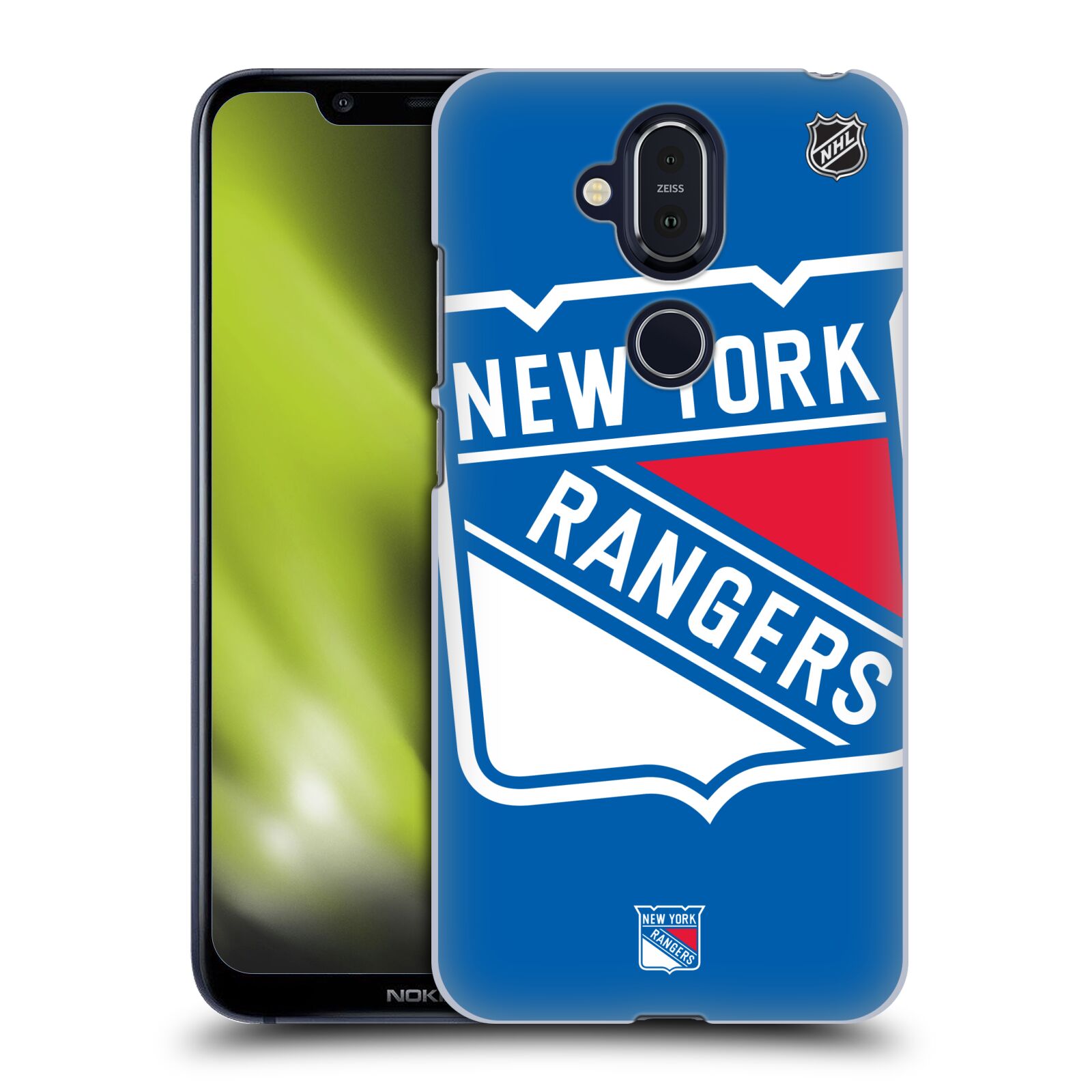 Pouzdro na mobil NOKIA 8.1 - HEAD CASE - Hokej NHL - New York Rangers - Velký znak