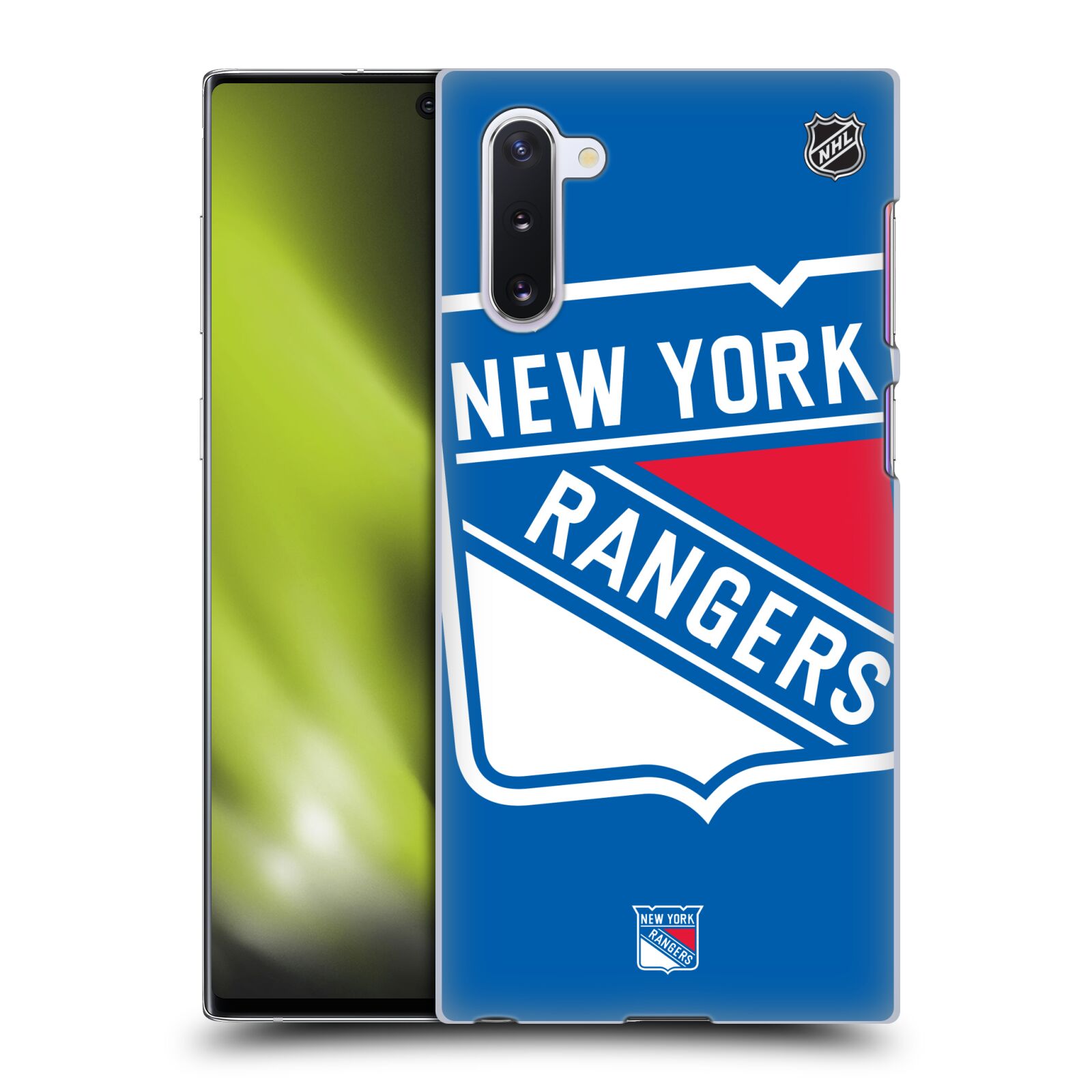 Pouzdro na mobil Samsung Galaxy Note 10 - HEAD CASE - Hokej NHL - New York Rangers - Velký znak