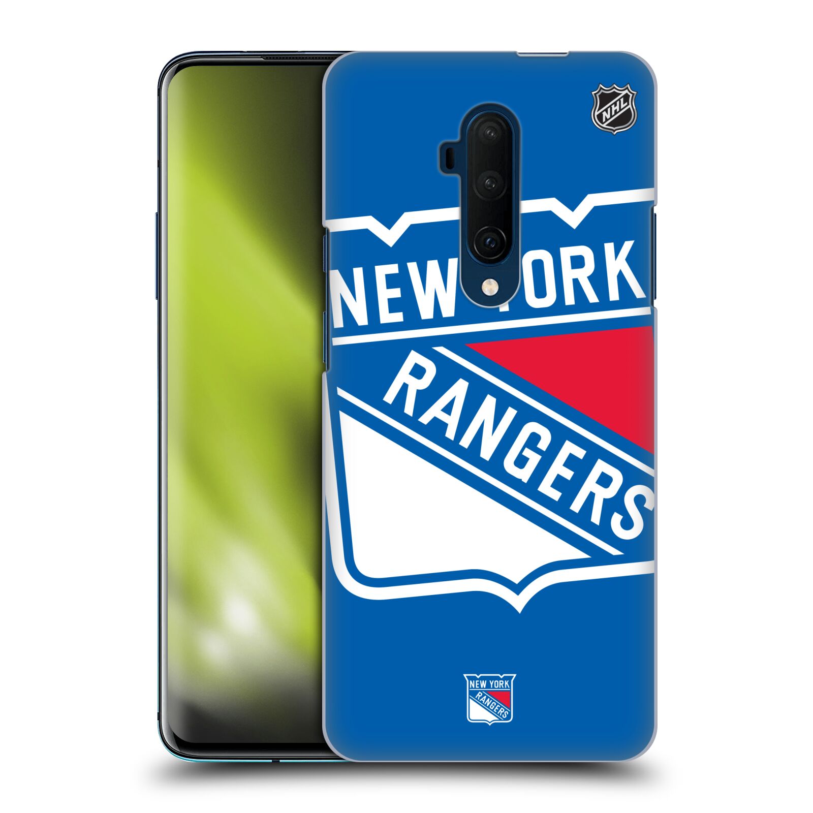 Pouzdro na mobil OnePlus 7T Pro - HEAD CASE - Hokej NHL - New York Rangers - Velký znak