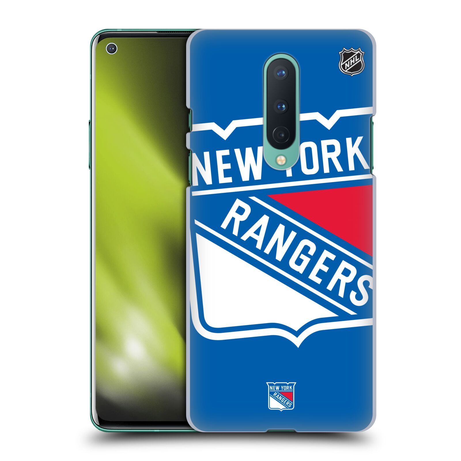Pouzdro na mobil OnePlus 8 5G - HEAD CASE - Hokej NHL - New York Rangers - Velký znak