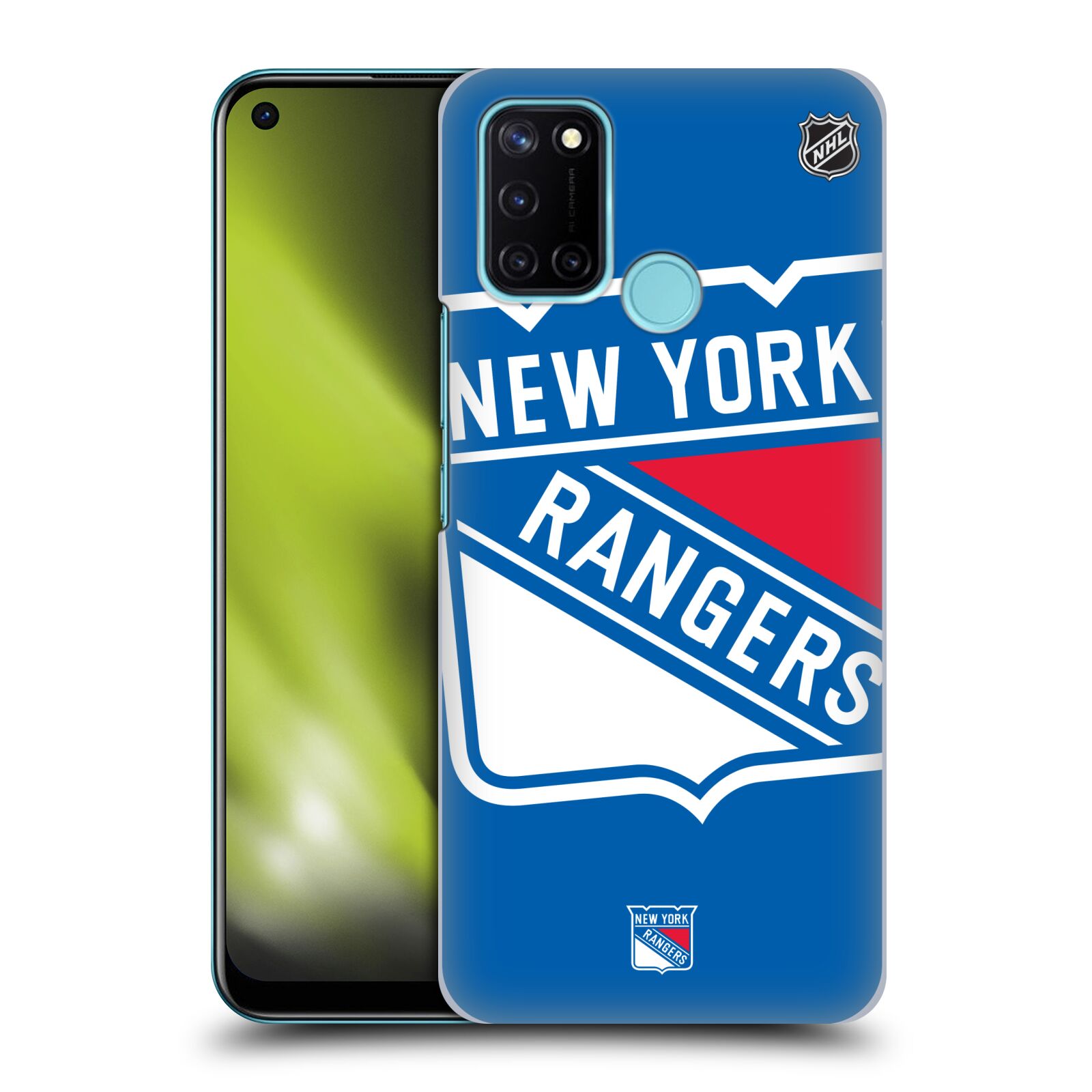 Pouzdro na mobil Realme 7i / Realme C17 - HEAD CASE - Hokej NHL - New York Rangers - Velký znak