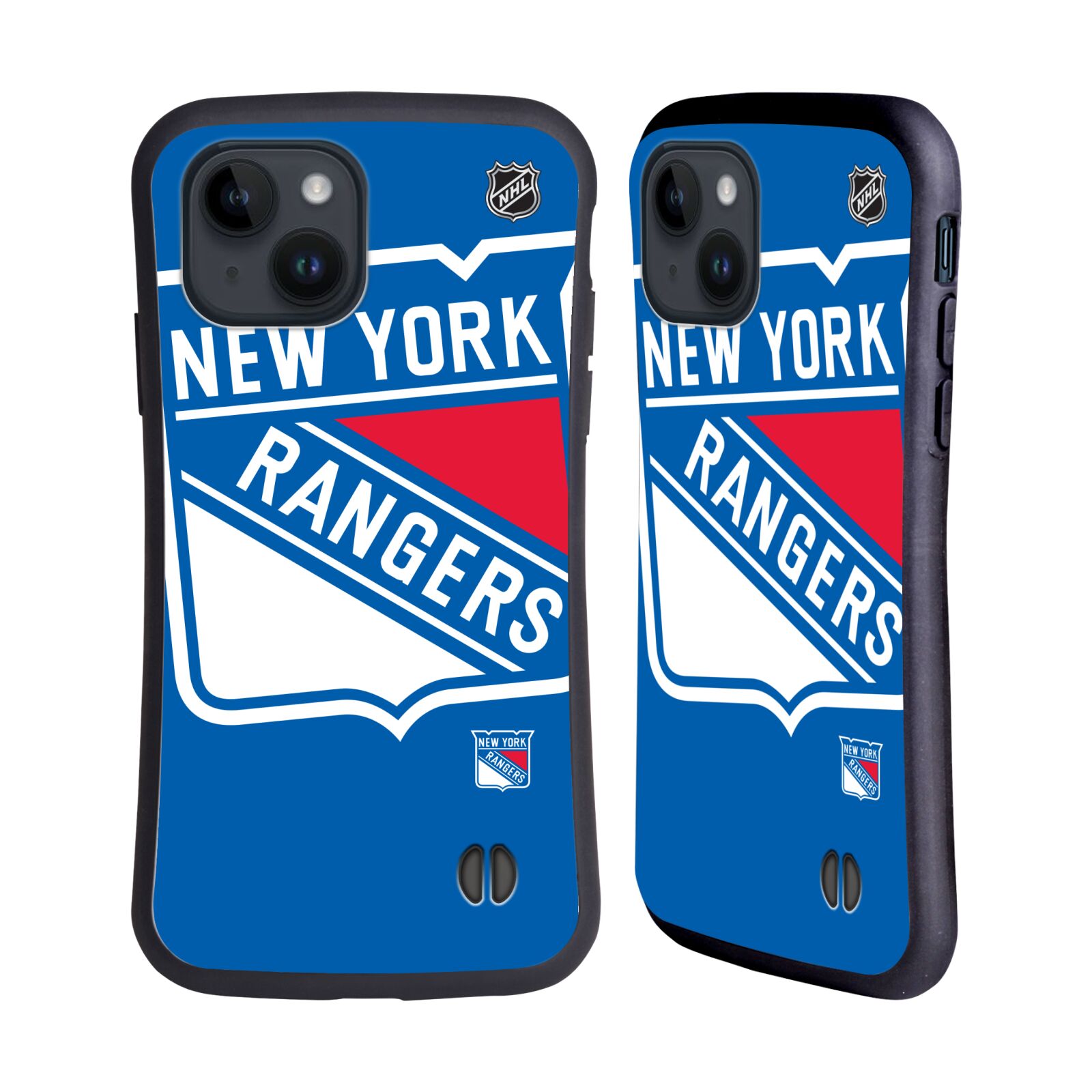 Obal na mobil Apple iPhone 15 - HEAD CASE - NHL - New York Rangers velké logo