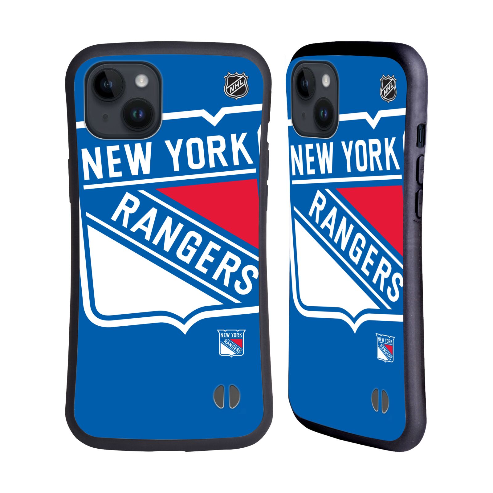 Obal na mobil Apple iPhone 15 PLUS - HEAD CASE - NHL - New York Rangers velké logo