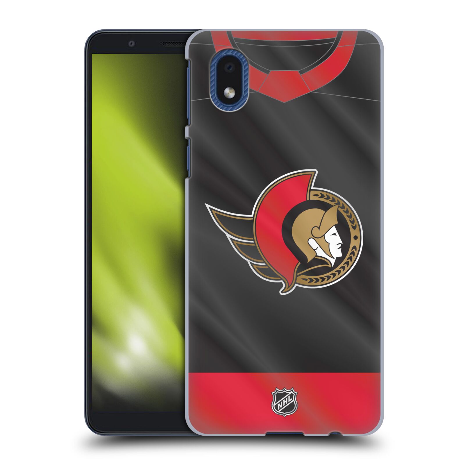 Pouzdro na mobil Samsung Galaxy A01 CORE - HEAD CASE - Hokej NHL - Ottawa Senators - Dres