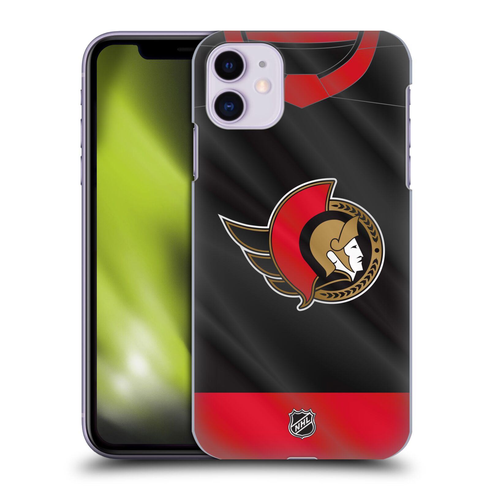 Pouzdro na mobil Apple Iphone 11 - HEAD CASE - Hokej NHL - Ottawa Senators - Dres