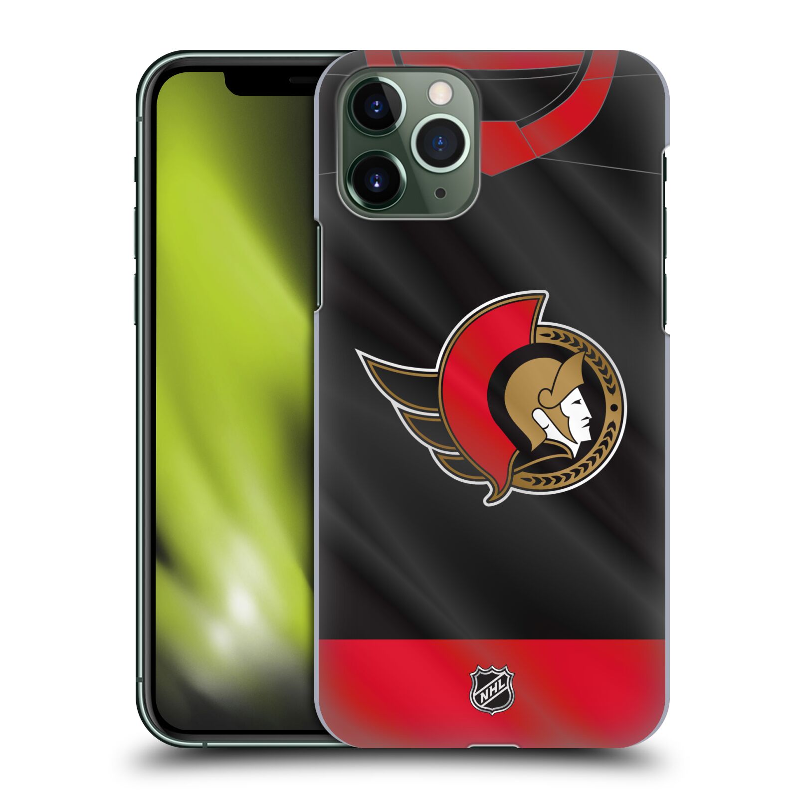 Pouzdro na mobil Apple Iphone 11 PRO - HEAD CASE - Hokej NHL - Ottawa Senators - Dres