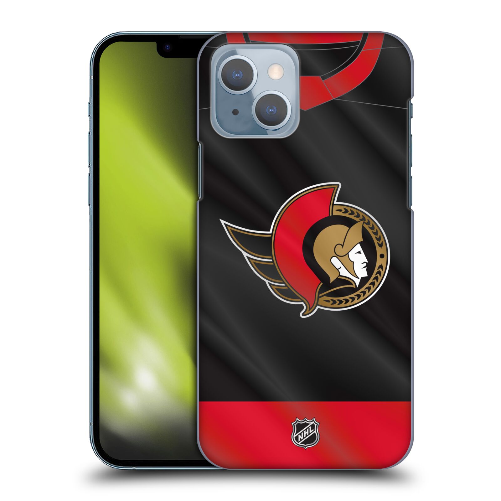 Pouzdro na mobil Apple Iphone 14 - HEAD CASE - Hokej NHL - Ottawa Senators - Dres