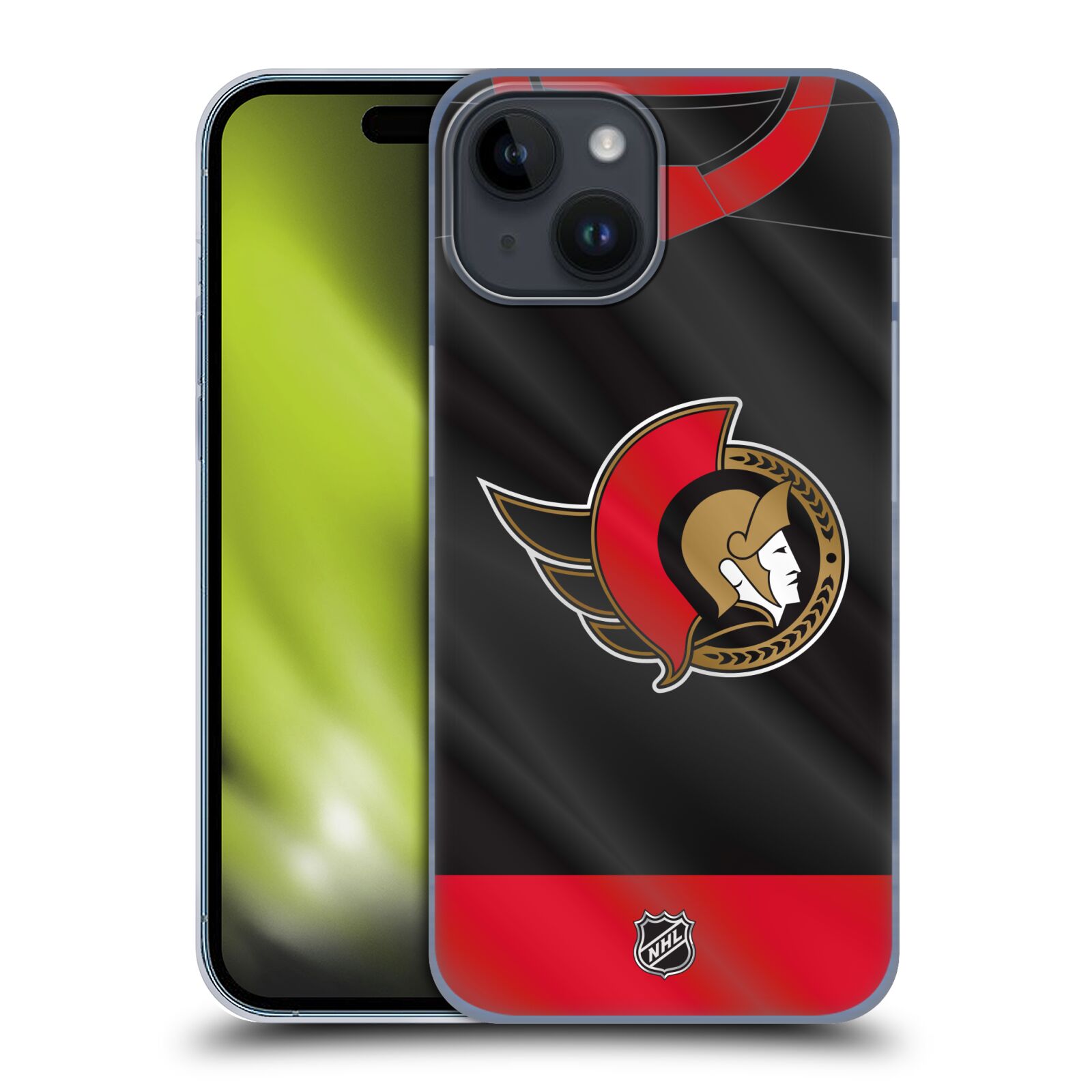 Plastový obal HEAD CASE na mobil Apple Iphone 15  Hokej NHL - Ottawa Senators - Dres