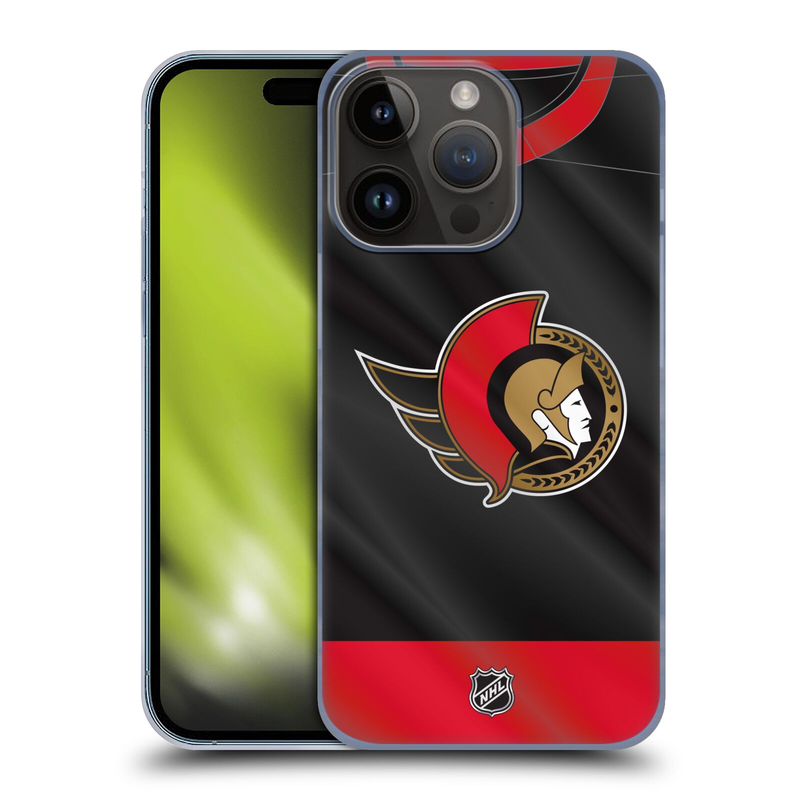 Plastový obal HEAD CASE na mobil Apple Iphone 15 Pro  Hokej NHL - Ottawa Senators - Dres