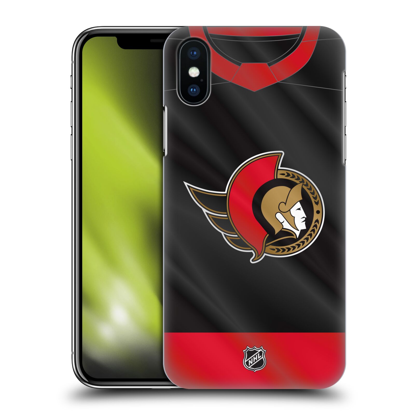 Pouzdro na mobil Apple Iphone X/XS - HEAD CASE - Hokej NHL - Ottawa Senators - Dres