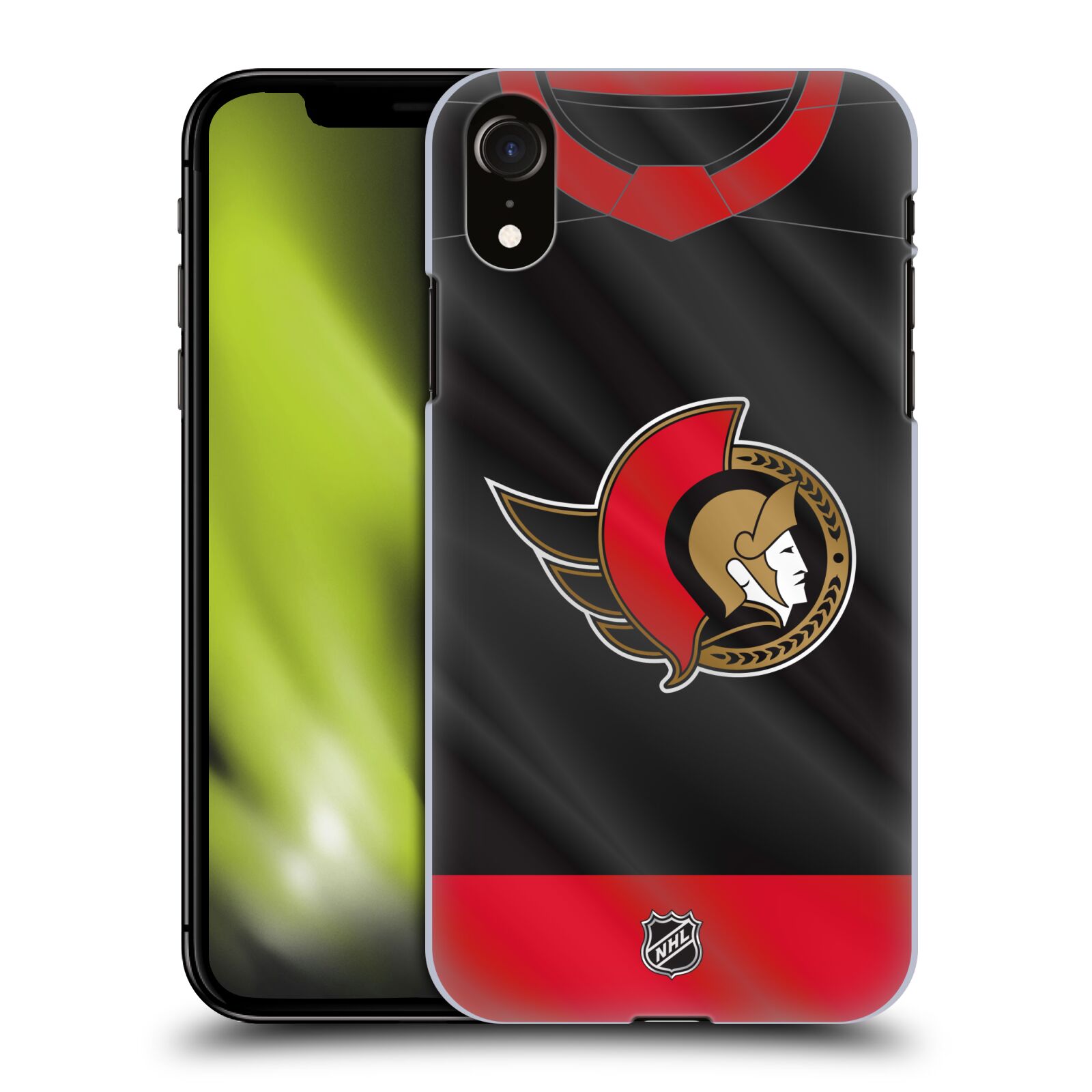 Pouzdro na mobil Apple Iphone XR - HEAD CASE - Hokej NHL - Ottawa Senators - Dres
