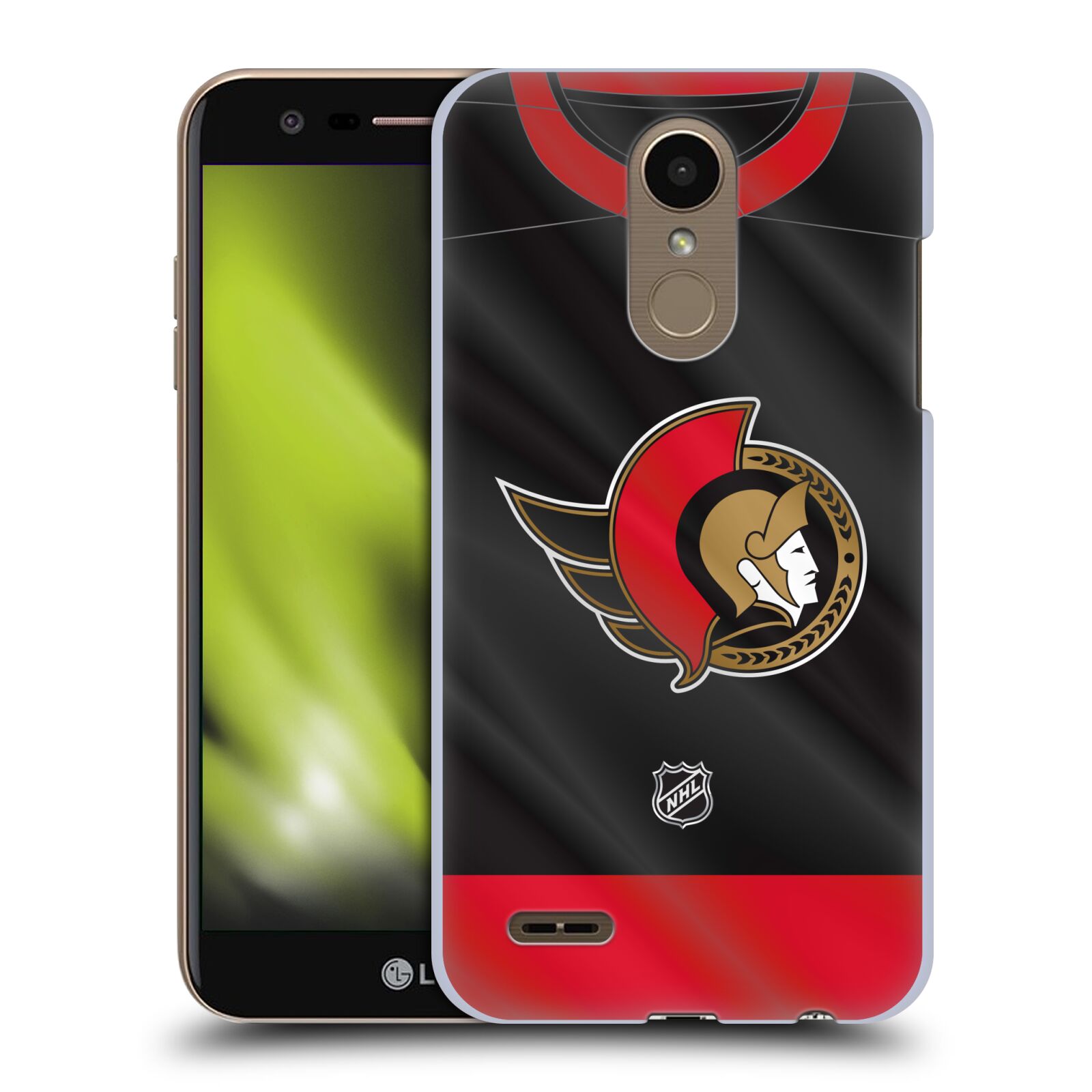 Pouzdro na mobil LG K10 2018 - HEAD CASE - Hokej NHL - Ottawa Senators - Dres