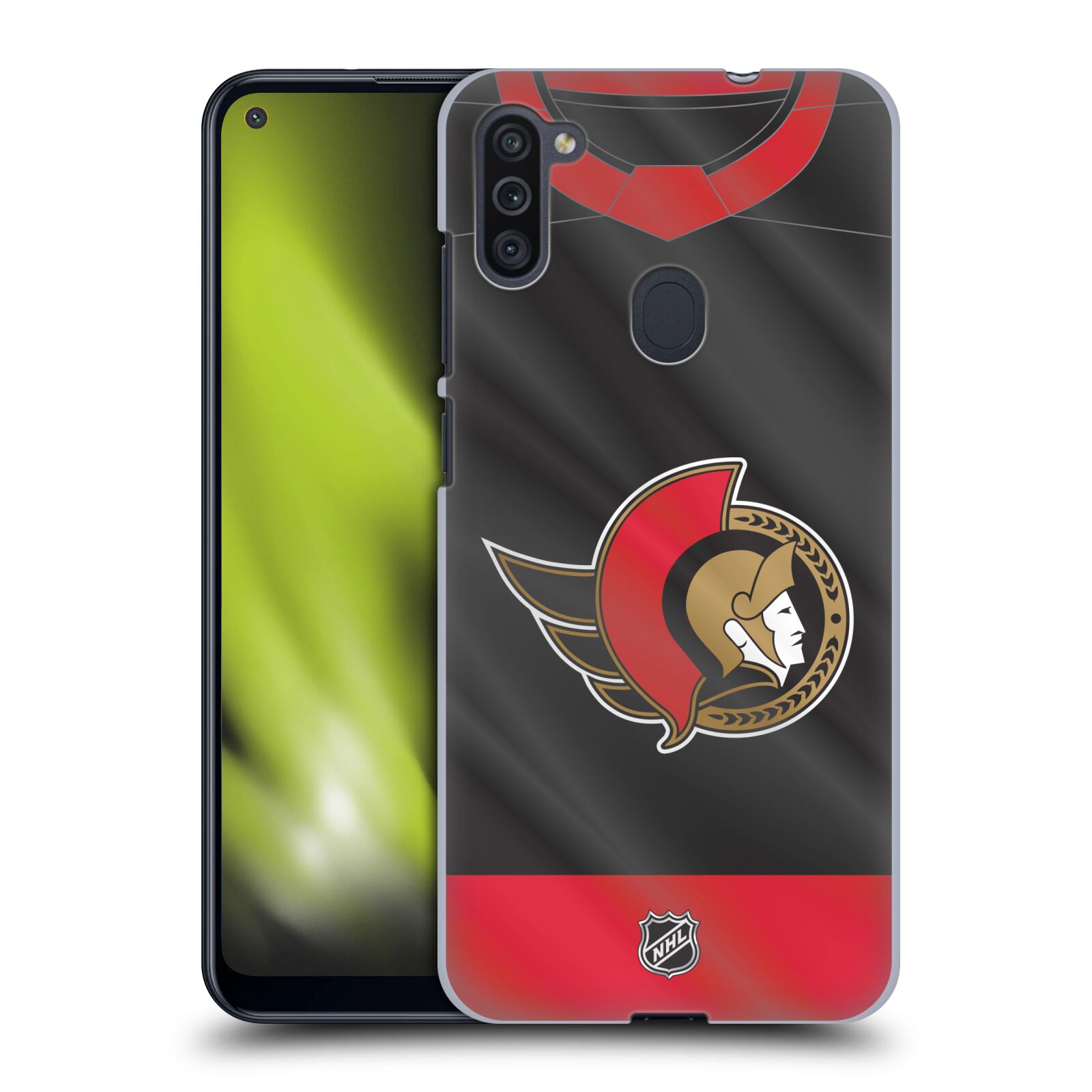 Pouzdro na mobil Samsung Galaxy M11 - HEAD CASE - Hokej NHL - Ottawa Senators - Dres