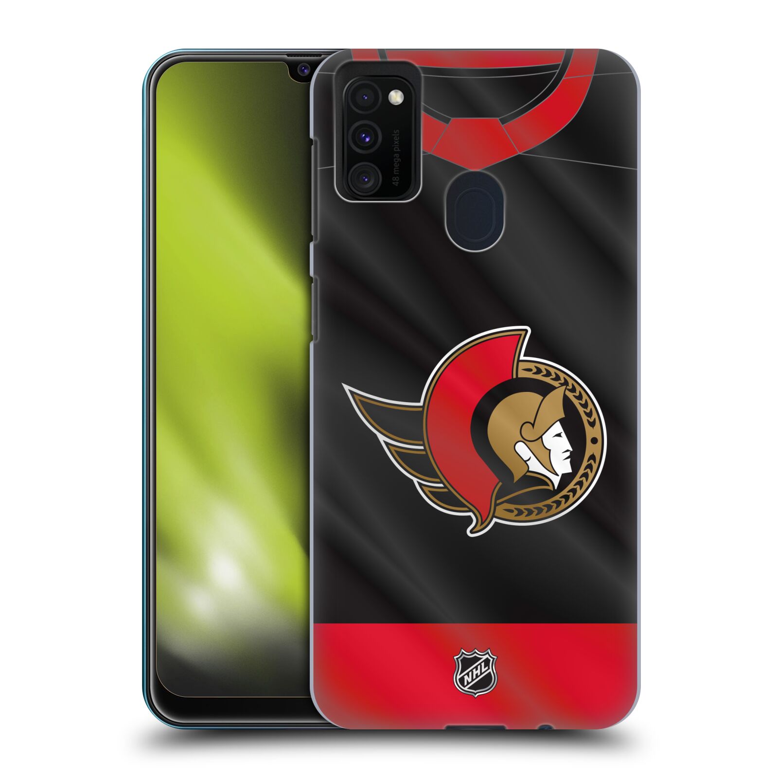 Pouzdro na mobil Samsung Galaxy M21 - HEAD CASE - Hokej NHL - Ottawa Senators - Dres