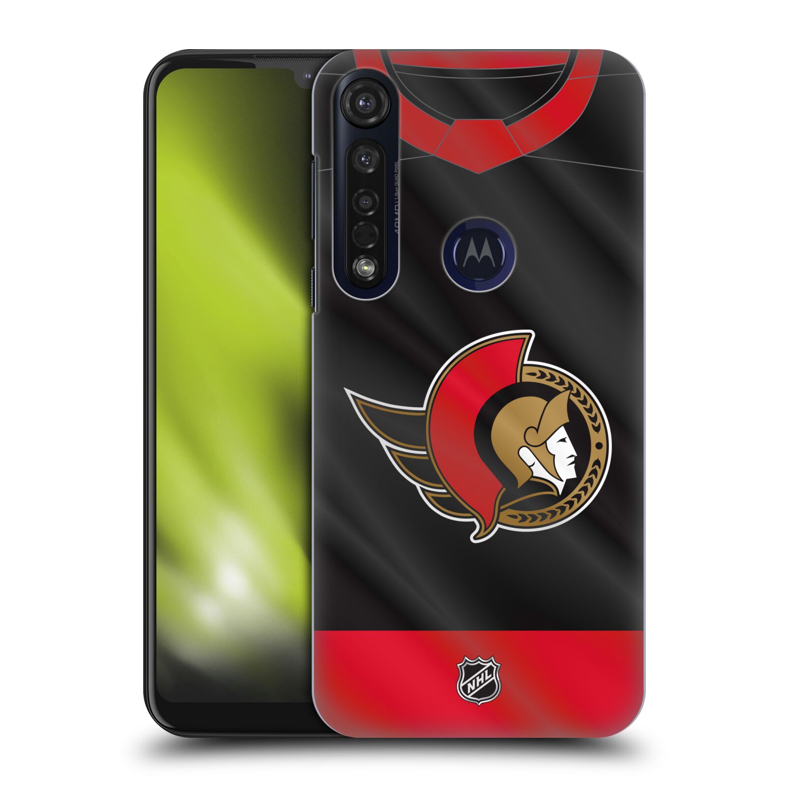 Pouzdro na mobil Motorola Moto G8 PLUS - HEAD CASE - Hokej NHL - Ottawa Senators - Dres