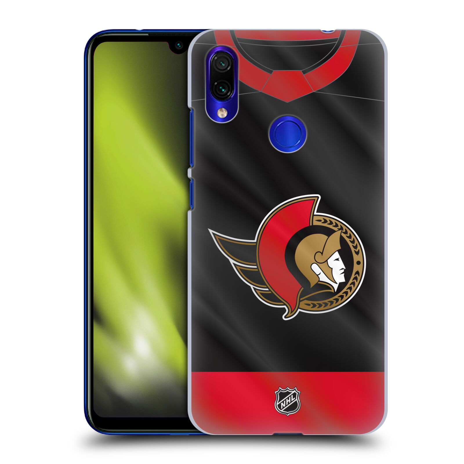 Pouzdro na mobil Xiaomi Redmi Note 7 - HEAD CASE - Hokej NHL - Ottawa Senators - Dres