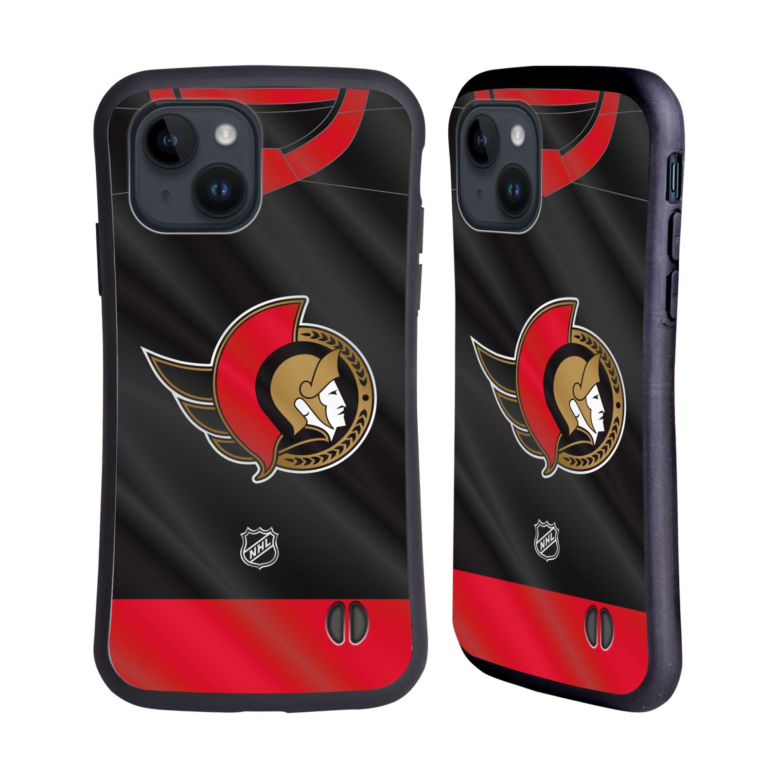 Obal na mobil Apple iPhone 15 - HEAD CASE - NHL - Ottawa Senators dres