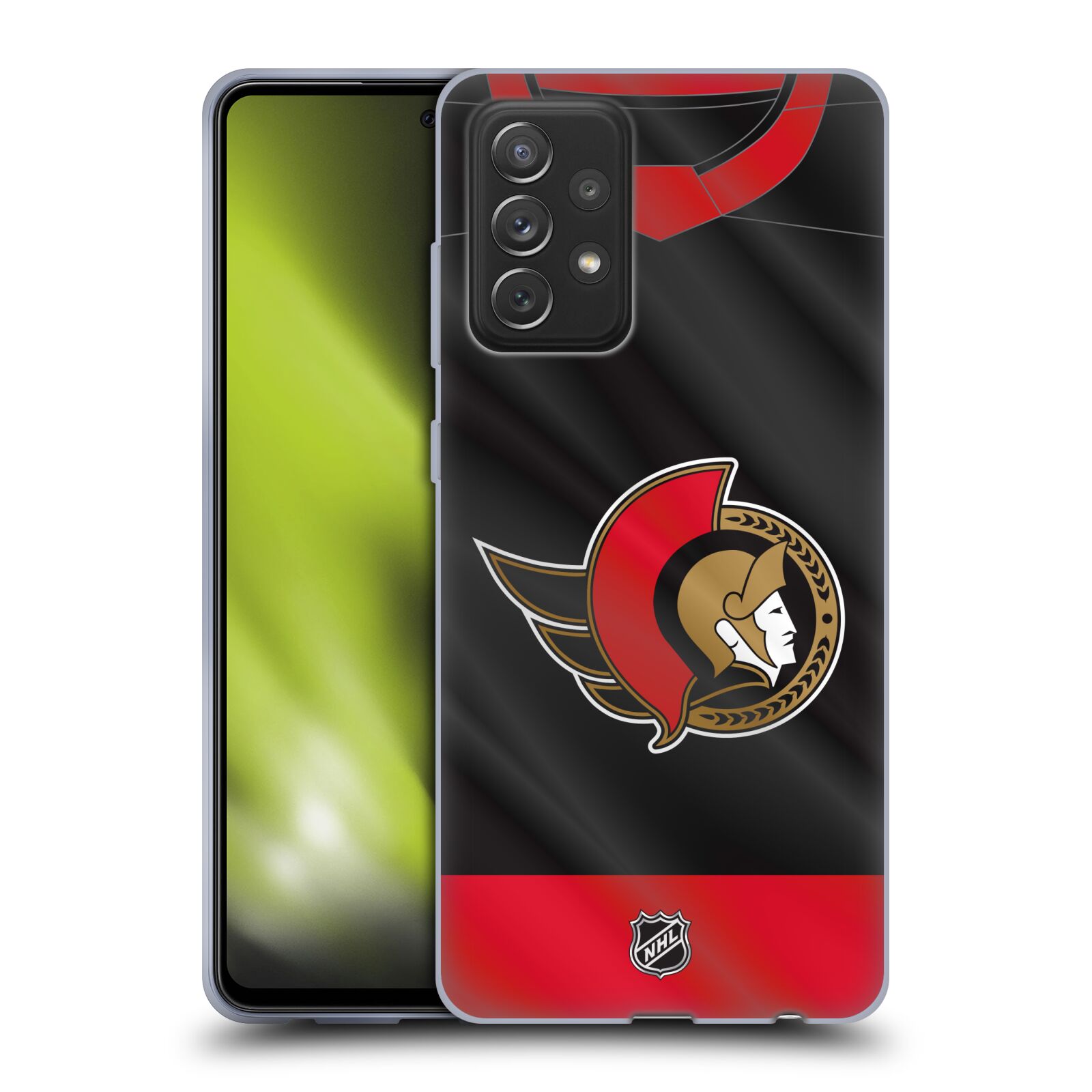 Pouzdro na mobil Samsung Galaxy A72 / A72 5G - HEAD CASE - Hokej NHL - Ottawa Senators - Dres