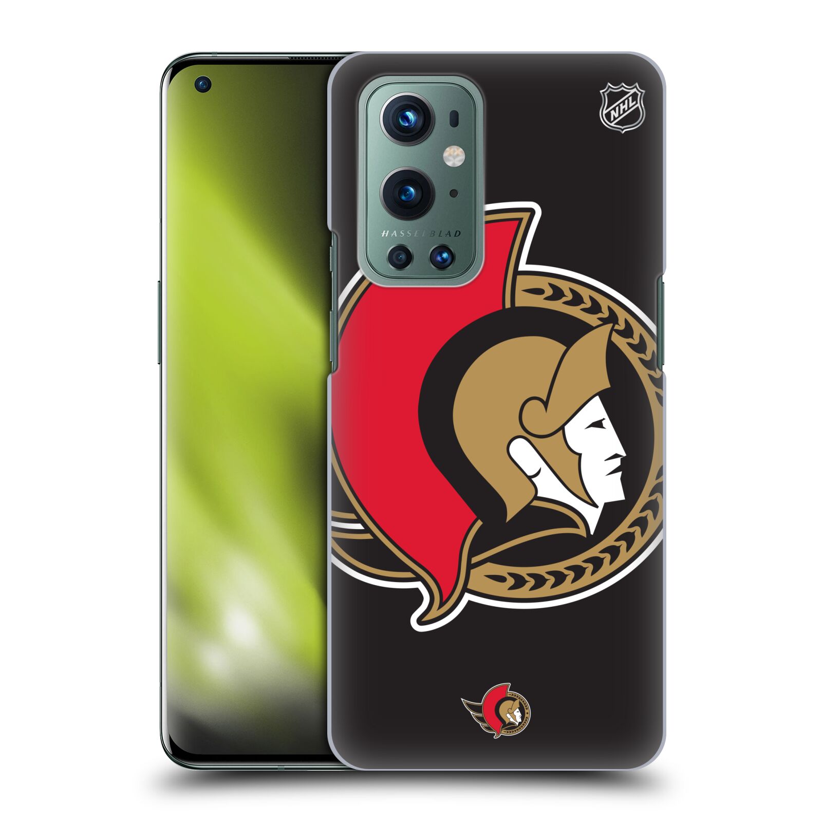 Pouzdro na mobil OnePlus 9 - HEAD CASE - Hokej NHL - Ottawa Senators - Velký znak