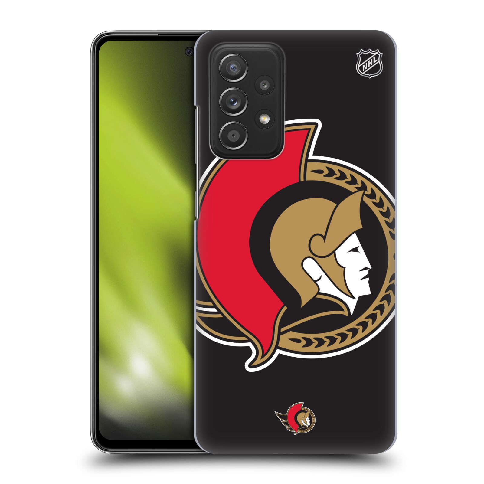 Pouzdro na mobil Samsung Galaxy A52 / A52 5G / A52s 5G - HEAD CASE - Hokej NHL - Ottawa Senators - Velký znak