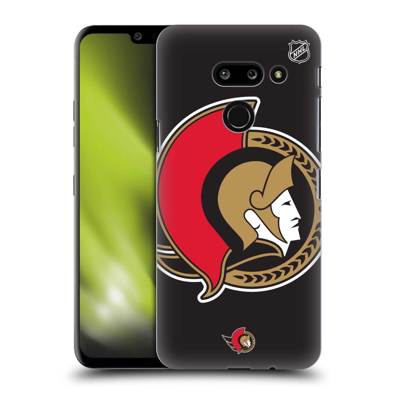 Pouzdro na mobil LG G8 ThinQ - HEAD CASE - Hokej NHL - Ottawa Senators - Velký znak