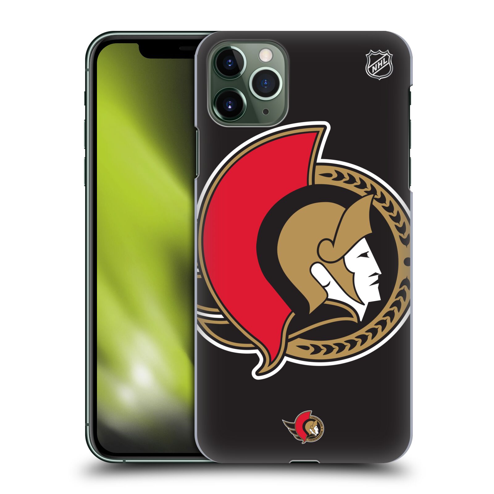 Pouzdro na mobil Apple Iphone 11 PRO MAX - HEAD CASE - Hokej NHL - Ottawa Senators - Velký znak