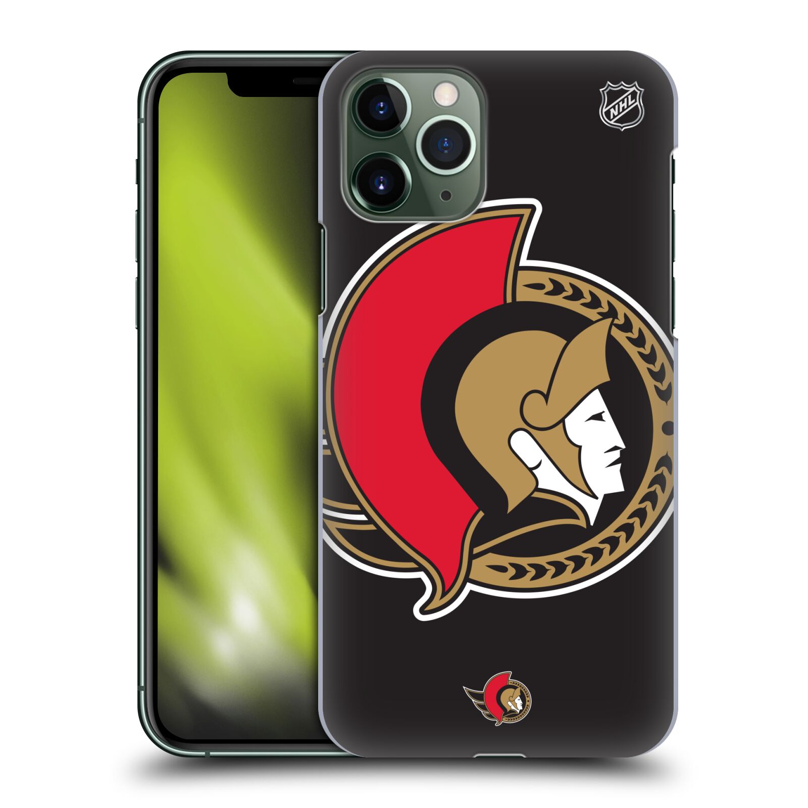 Pouzdro na mobil Apple Iphone 11 PRO - HEAD CASE - Hokej NHL - Ottawa Senators - Velký znak
