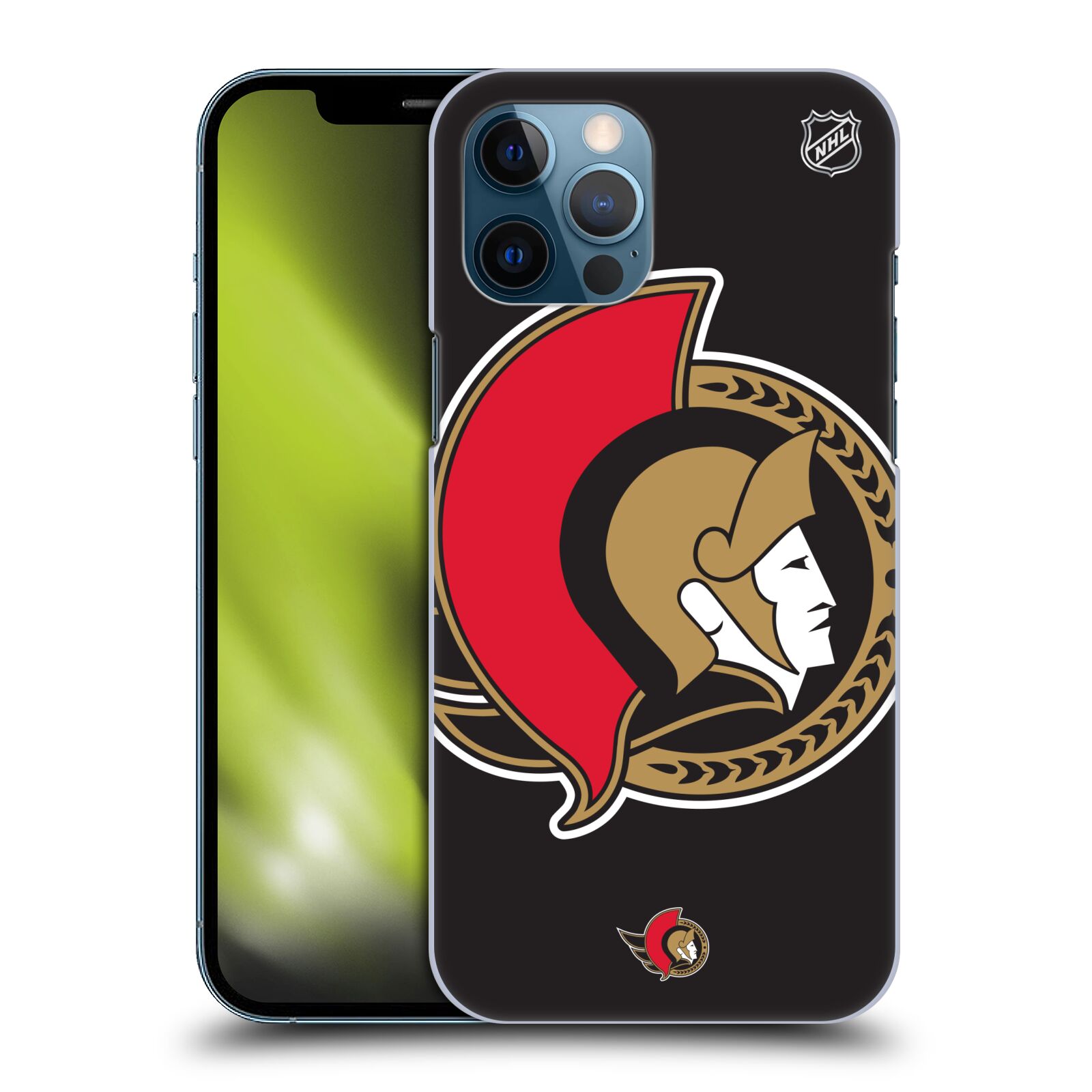 Pouzdro na mobil Apple Iphone 12 PRO MAX - HEAD CASE - Hokej NHL - Ottawa Senators - Velký znak
