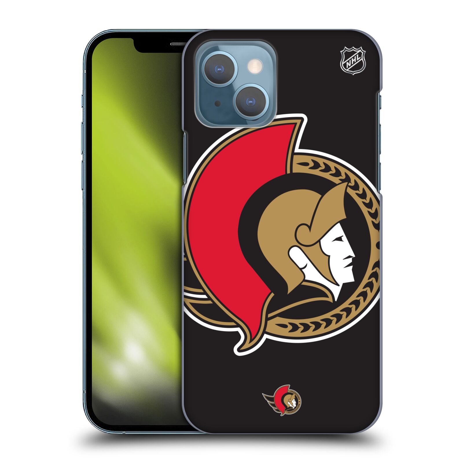 Pouzdro na mobil Apple Iphone 13 - HEAD CASE - Hokej NHL - Ottawa Senators - Velký znak